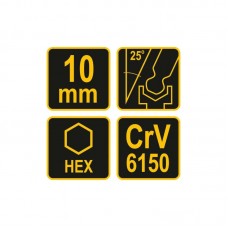 56628 VOREL Cheie hexagonala cu bila 10.0 mm si ma..